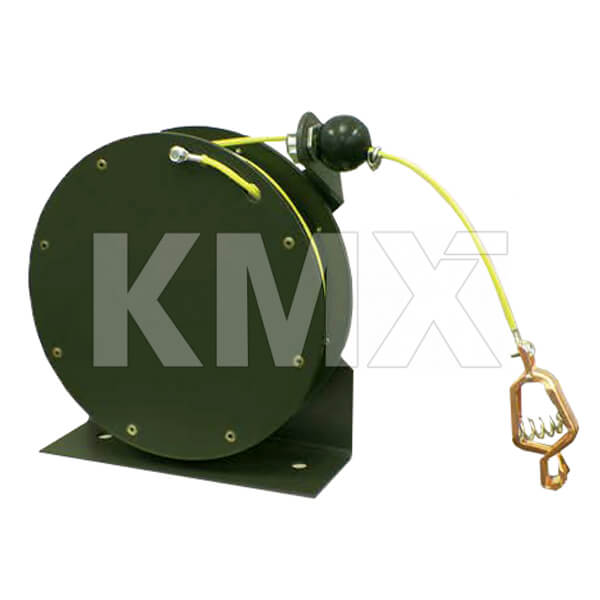 Carrete Antiestática Verde con Cable 15 Mts Recubierto DELMACO