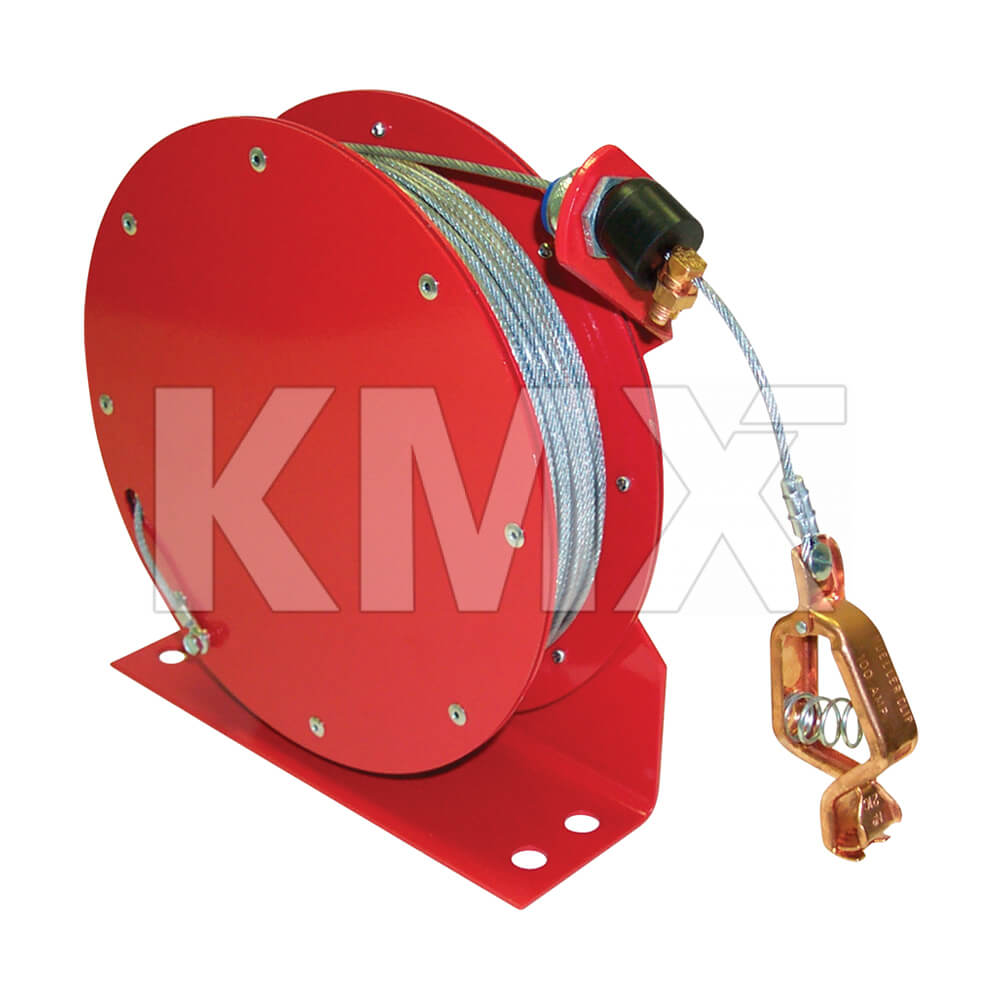 Carrete Antiestática Rojo con Cable 30 Mts DELMACO