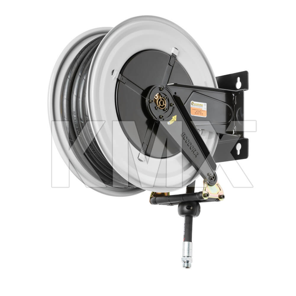 Carrete Retráctil Aire/Agua con Manguera 15 Mts X 3/4" ECODORA