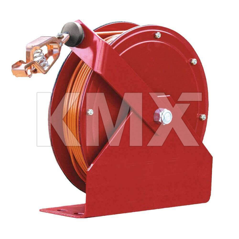 Carrete Antiestática Rojo con Cable 30 Mts Recubierto DELMACO