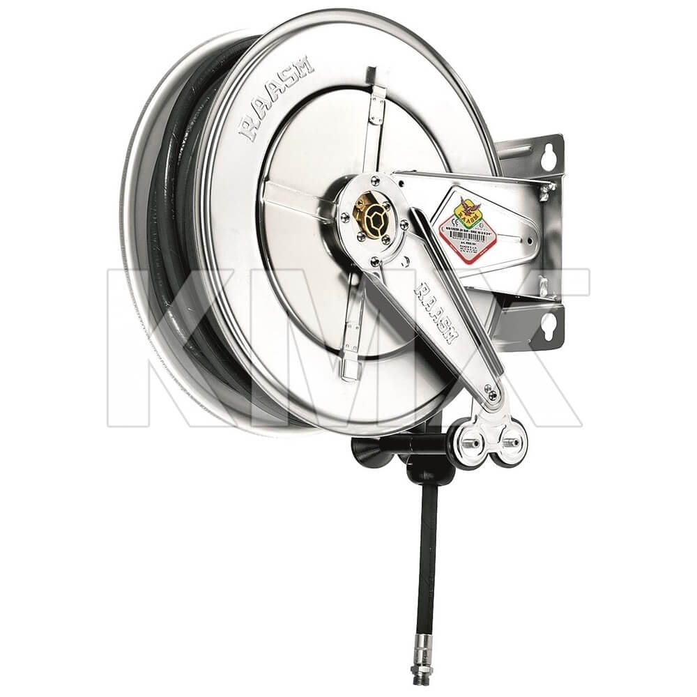 Carrete Retráctil Inoxidable Agua Caliente con 15 Mts X 1/2" RAASM