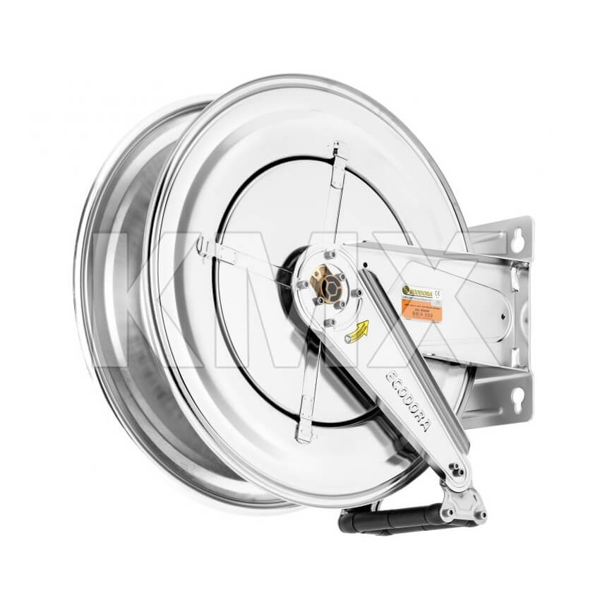 Carrete Retráctil Inoxidable Agua Caliente para 25 Mts X1/2" ECODORA