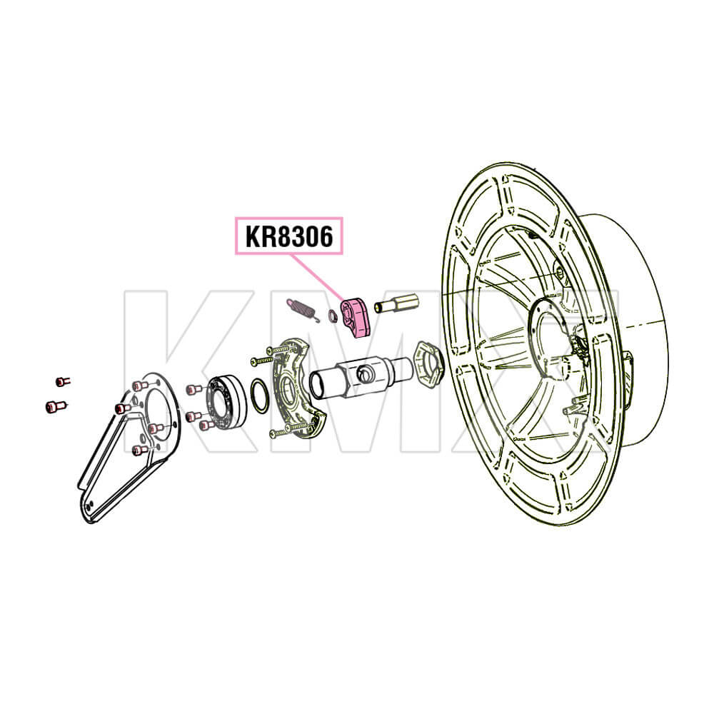 Kit Trinquete Polímero para Carretes Series 430, 530, 540 y 560 ECODORA