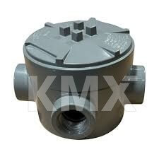 RED DOT 5 PORT ROUND JUNCTION BOX & COVER (W/ 2 PLUGS) HANNAY REELS