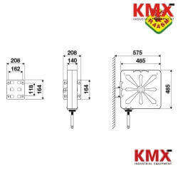 Vista 1 : Carrete retráctil con manguera Grasa 12 mts x 1/4"