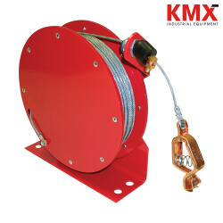 DELMACO DMI-100 ROJO/TRANSPARENTE carrete antiestática rojo con cable 30 mts