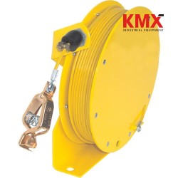 DELMACO DMI-50 AMARILLO/AMARILLO Carrete Antiestática Amarillo con Cable 15 Mts Recubierto