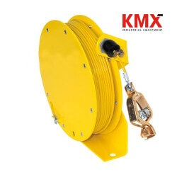 Vista 1 : Carrete antiestática amarillo con cable 15 mts recubierto