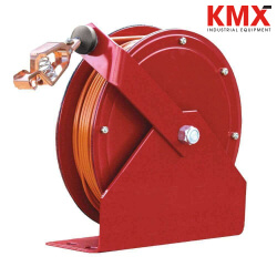 DELMACO DMI-100 ROJO/NARANJO Carrete Antiestática Rojo con Cable 30 Mts Recubierto