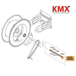 ECODORA KG196 Kit Acople Giratorio 1" / 150 Bar, para Carretes Series 540 y 560 de Acero Inoxidable