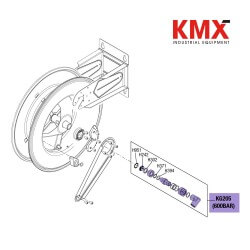 ECODORA KG205 Kit Acople Giratorio 3/8" / 600 Bar, para Carretes Series 430 de Acero